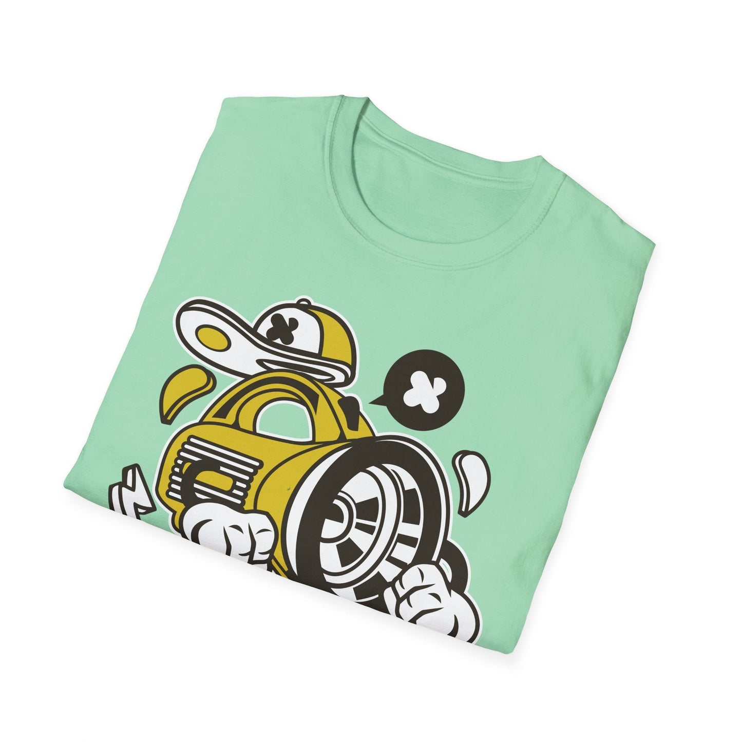 Cartoon T Shirt Animation Tee Funny Tee Unisex Softstyle Cotton Tee Gildan 64000