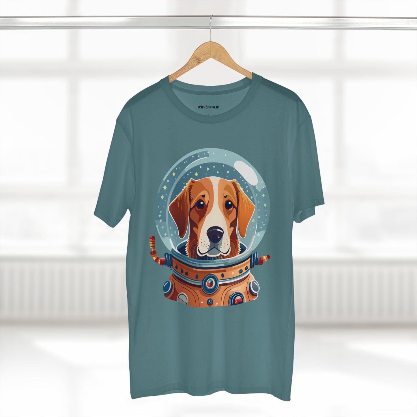 Unisex Dog Art Shirt Premium Cotton Tee With Original Animal Design From Retro2Nova Art Collection For Everyday Comfort
