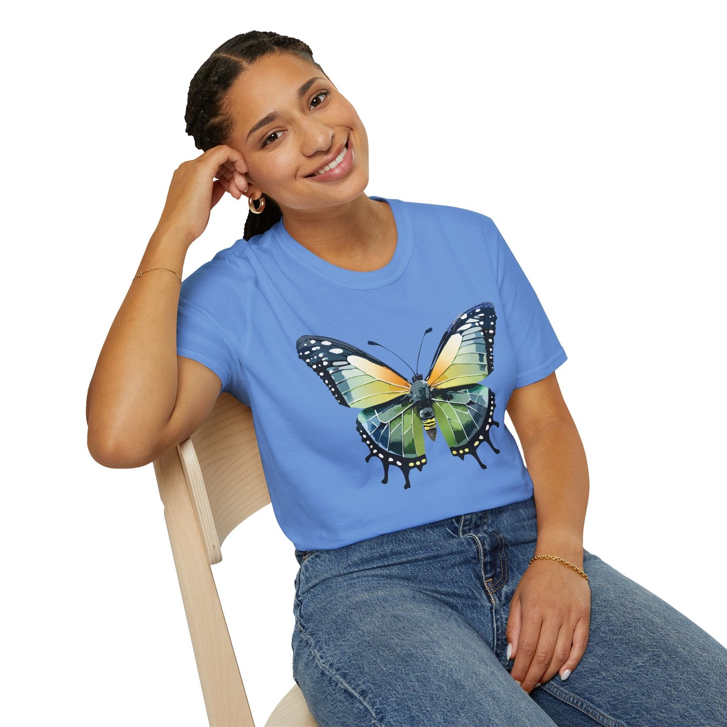 Butterfly Shirt Unisex Softstyle Gildan 64000 Monarch Butterfly Graphic Tee For Men And Women