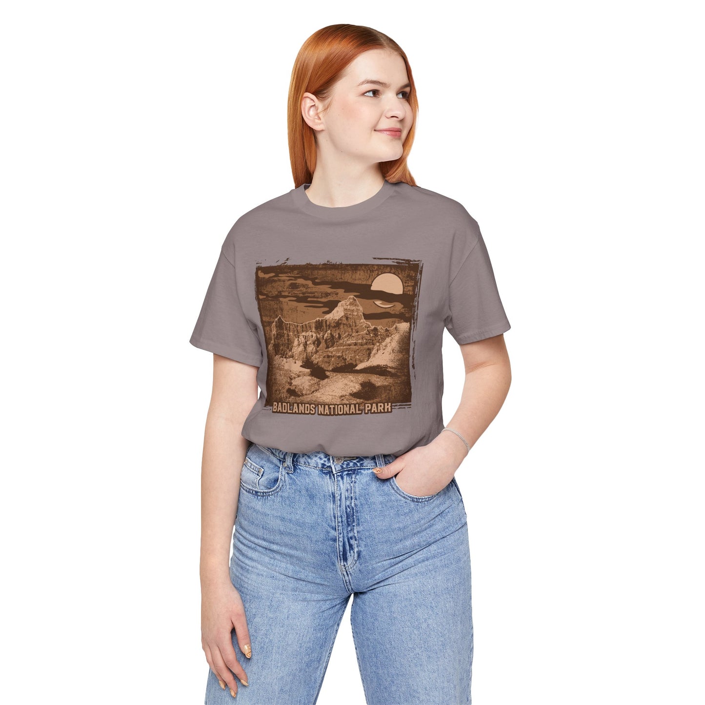 Badlands Retro Poster Graphic Design Tee, Badlands Shirt, Vintage Tees, Art Design T-Shirt, Graphic Tee, Retro Art Shirts