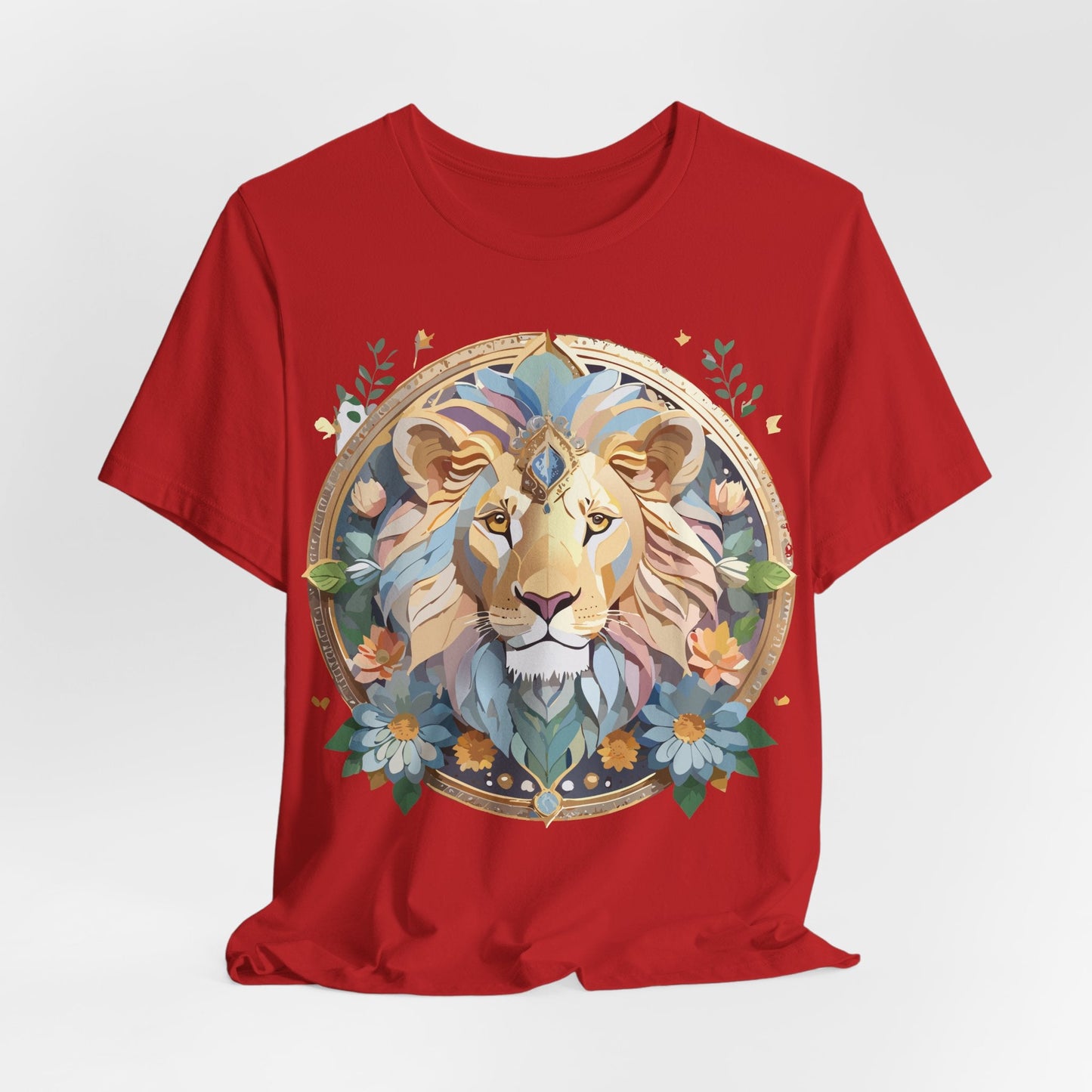 Medallion Graphic Unisex 100 Cotton Vintage Animal Medal Artwork Tee 60