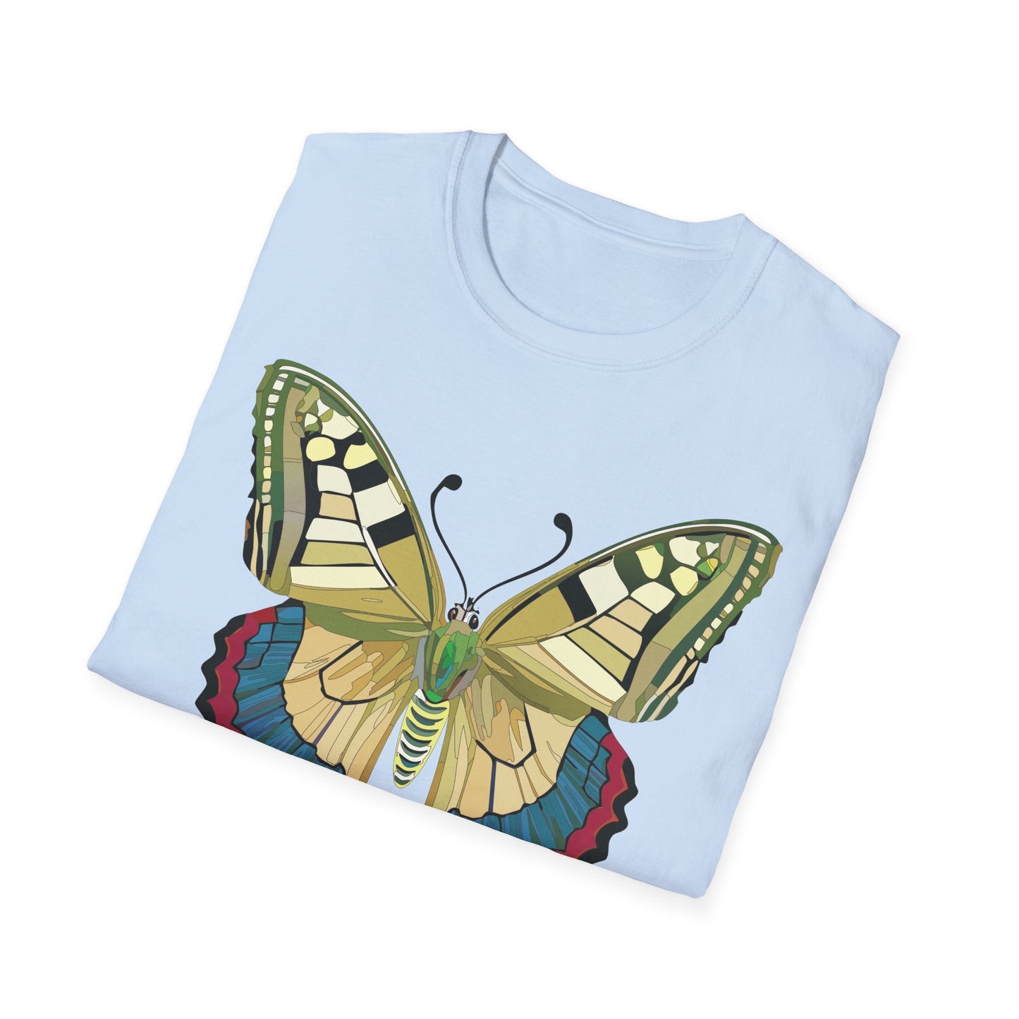 Butterfly T Shirt Unisex Monarch Design Soft Cotton Gildan 64000 Short Sleeve Tee