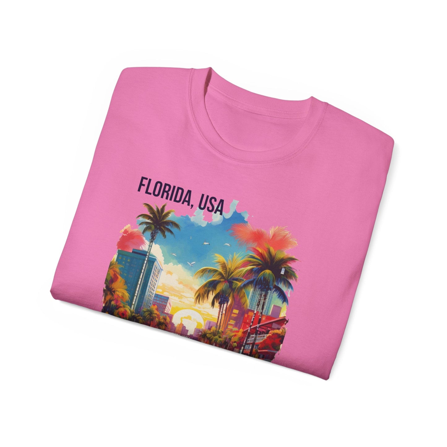 Florida Graphic Unisex Cotton T‑Shirt 1