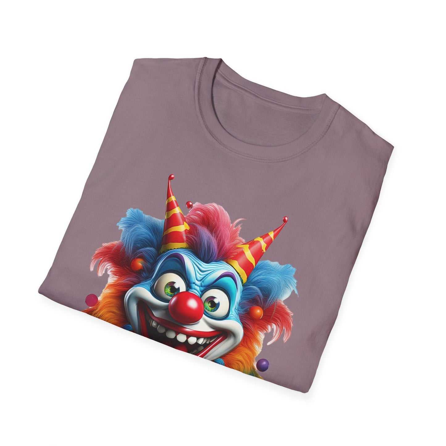 Clown Shirt For Men And Women Funny Circus Tee Scary Man Shirt Unisex Softstyle Tee