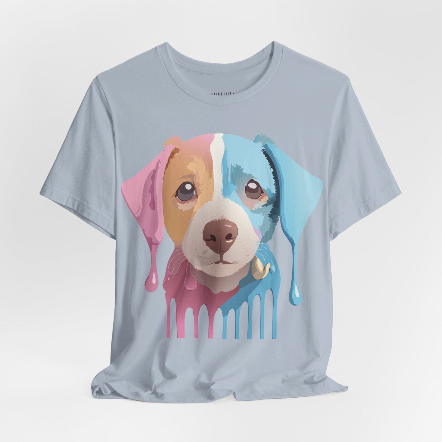 Unisex Dog Graphic Tee With Vintage Inspired Artwork By Adelpha Short Sleeve Casual Shirt