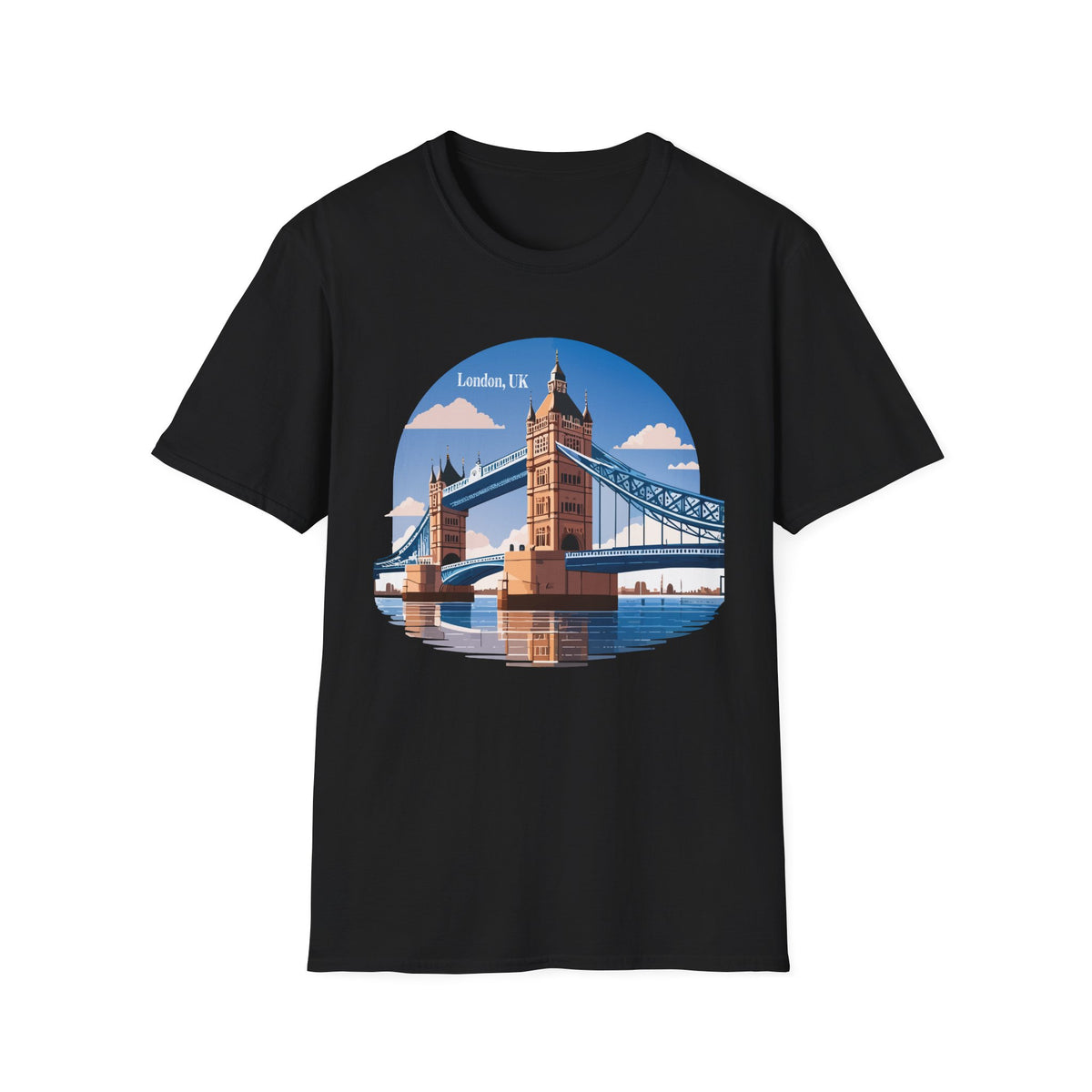 London Tower Bridge Tee | UK Landmark Illustration, Travel Souvenir
