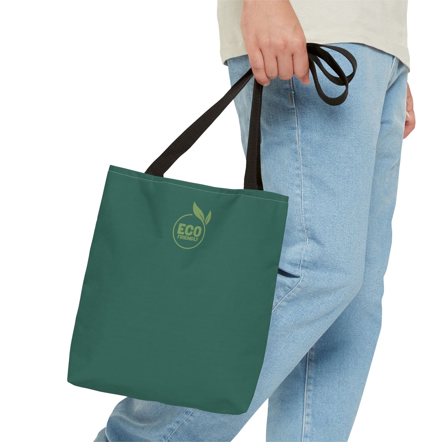 ECO GREEN COLOR CANVAS BAG HIGH-QUALITY 100% SPUN POLYESTER 3 SIZES BAG-E7