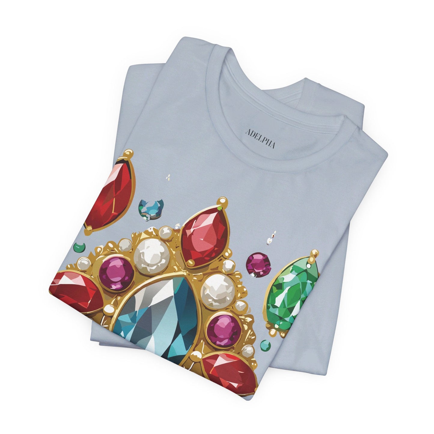 Jewelry Graphic Unisex 100 Cotton Vintage Treasure Art T-Shirt 44