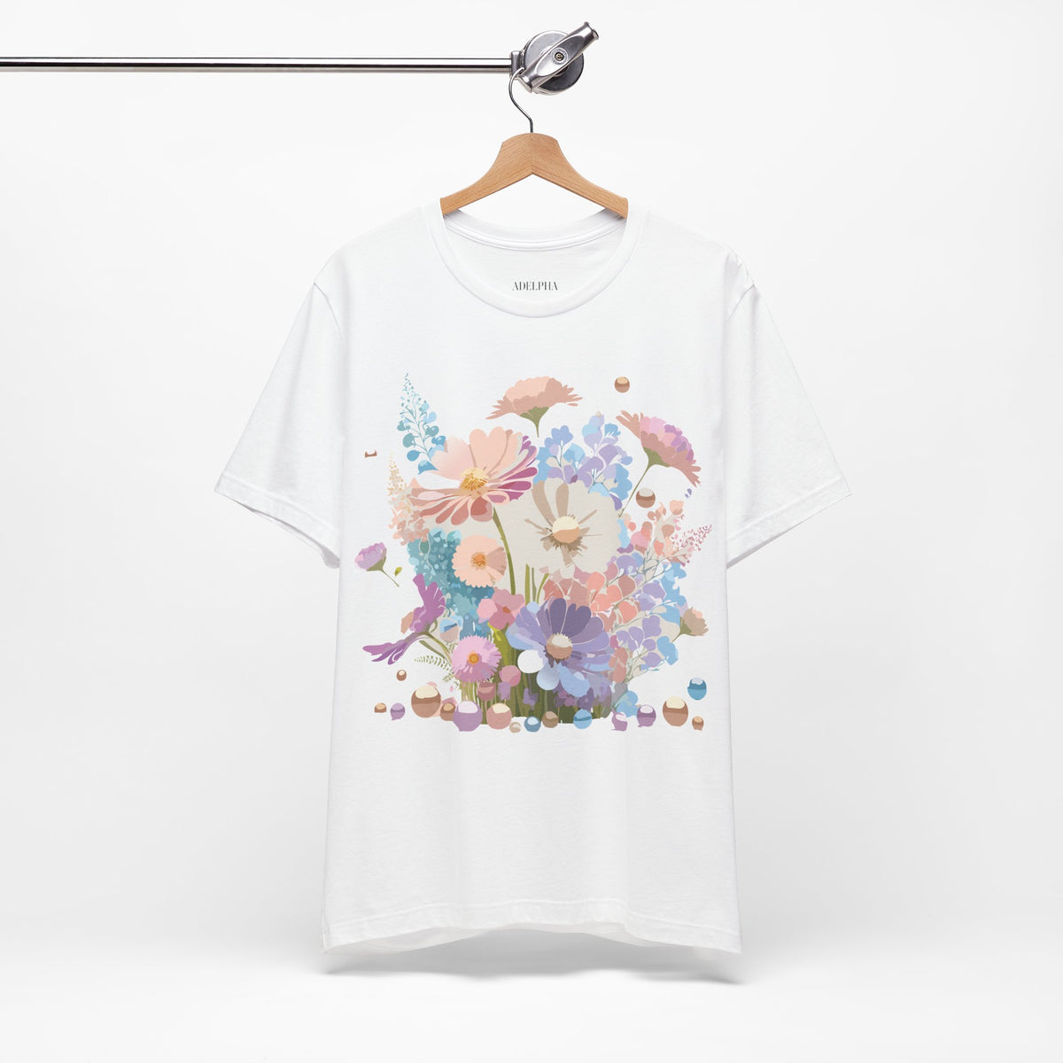 Floral Graphic Tee Shirt - Bella+Canvas Unisex 100 Cotton 23
