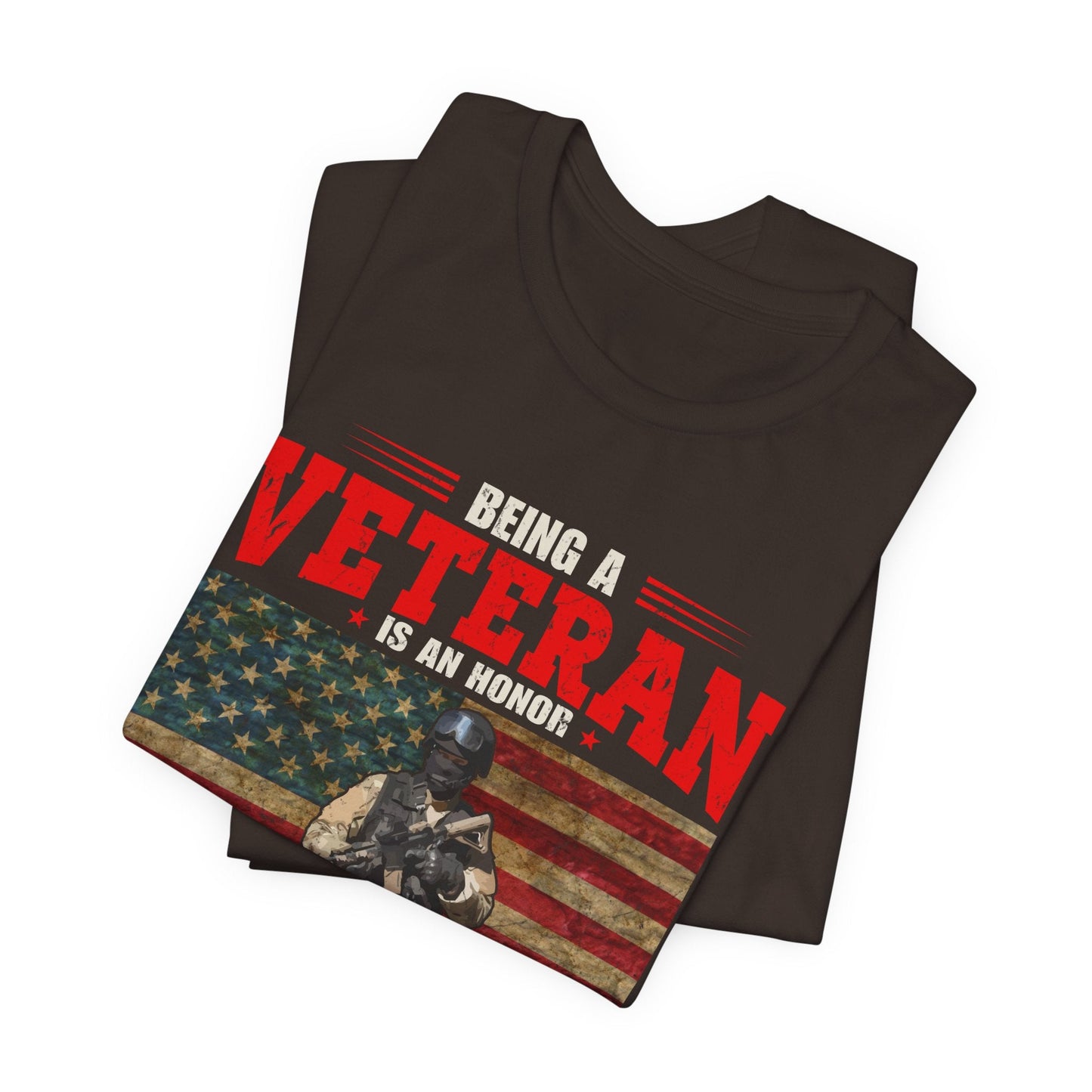 Army Veteran Patriotic Graphic Design Unisex Cotton T-Shirt v34