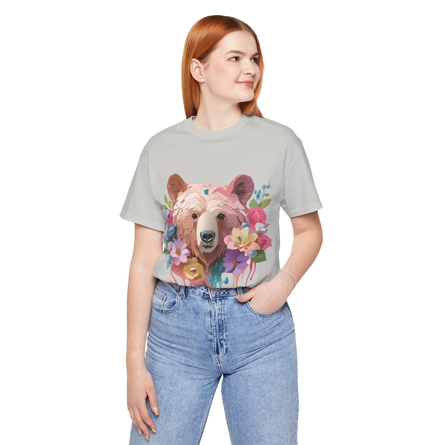 Bear Shirt Graphic Tee Unisex Jersey Short Sleeve Vintage Inspired Adelpha