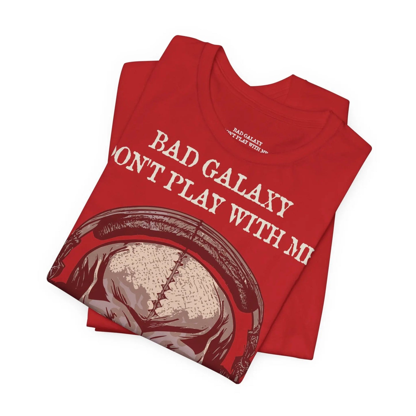Skull T Shirt From Bad Galaxy 100 Percent Cotton Eco Friendly Made In USA With Durable Stitching