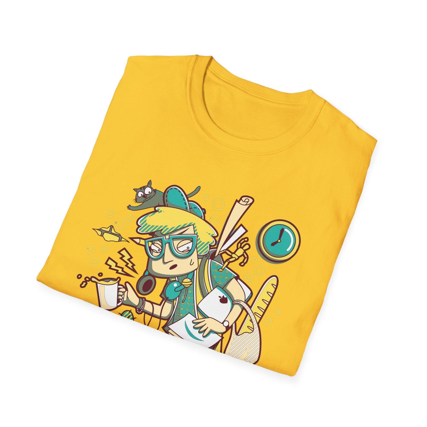 Cartoon T Shirt Animation T Shirt Funny Tee Shirt Unisex Gildan Softstyle 64000 Cotton Tee