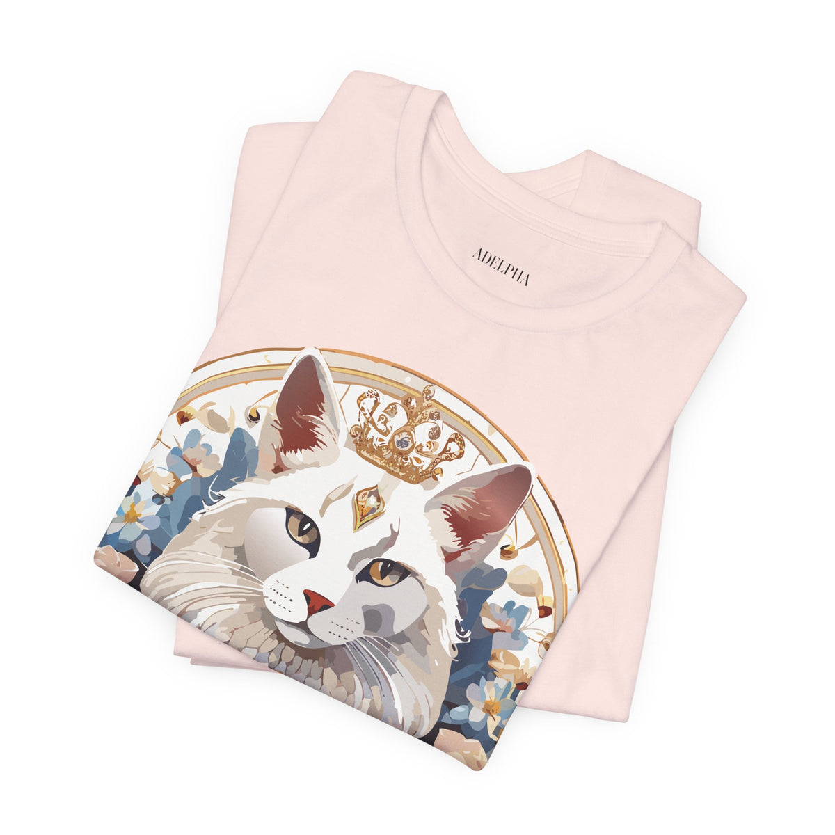 Medallion Graphic Unisex Cotton Bella+Canvas Tee with Floral Art Design m61