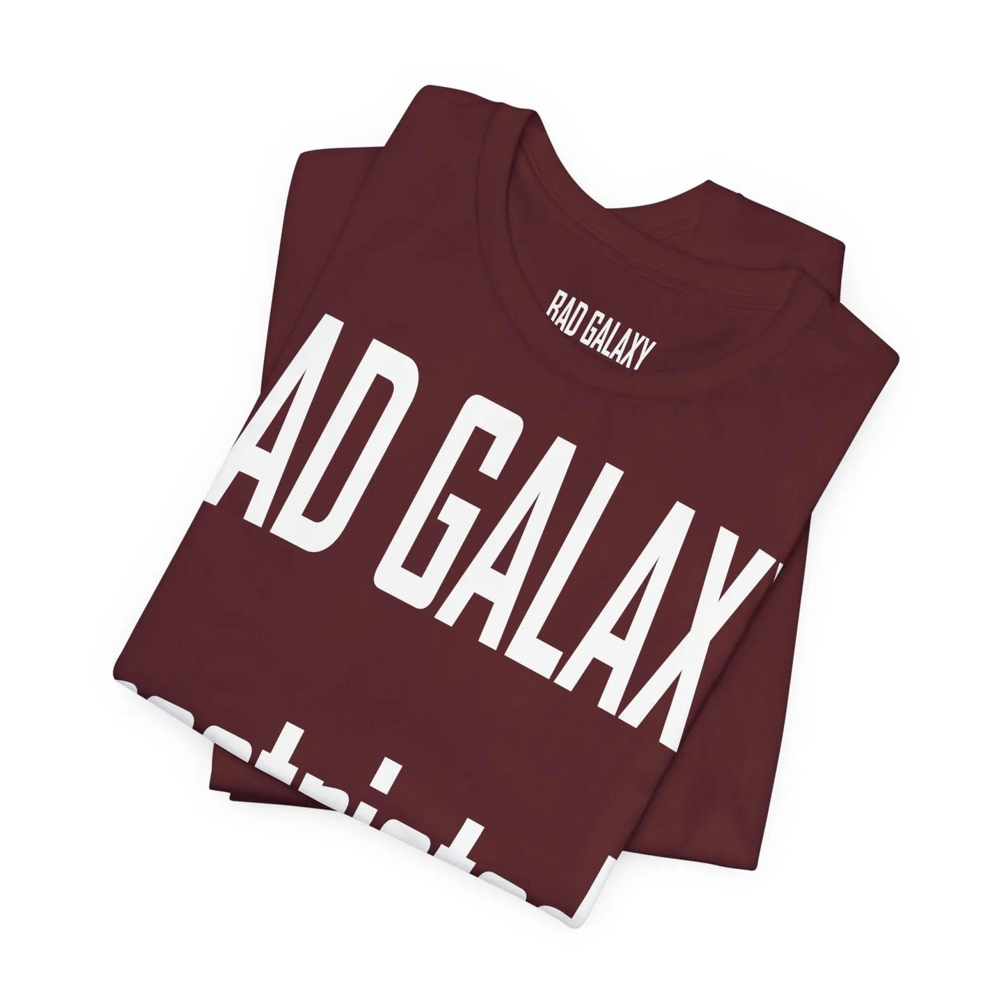 Bad Galaxy Tee Shirt With Red Stamp Made To Order Lightweight 100 Percent Cotton Free Shipping