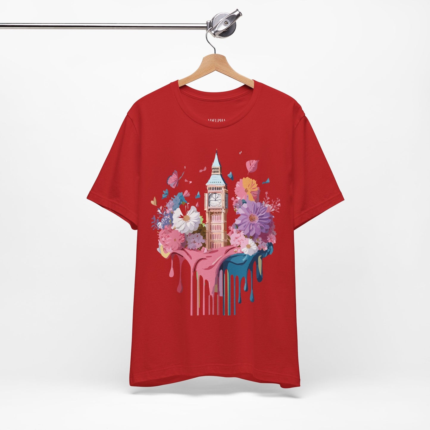 London Tourist Unisex Graphic Tee Vintage Inspired Art Jersey Short Sleeve