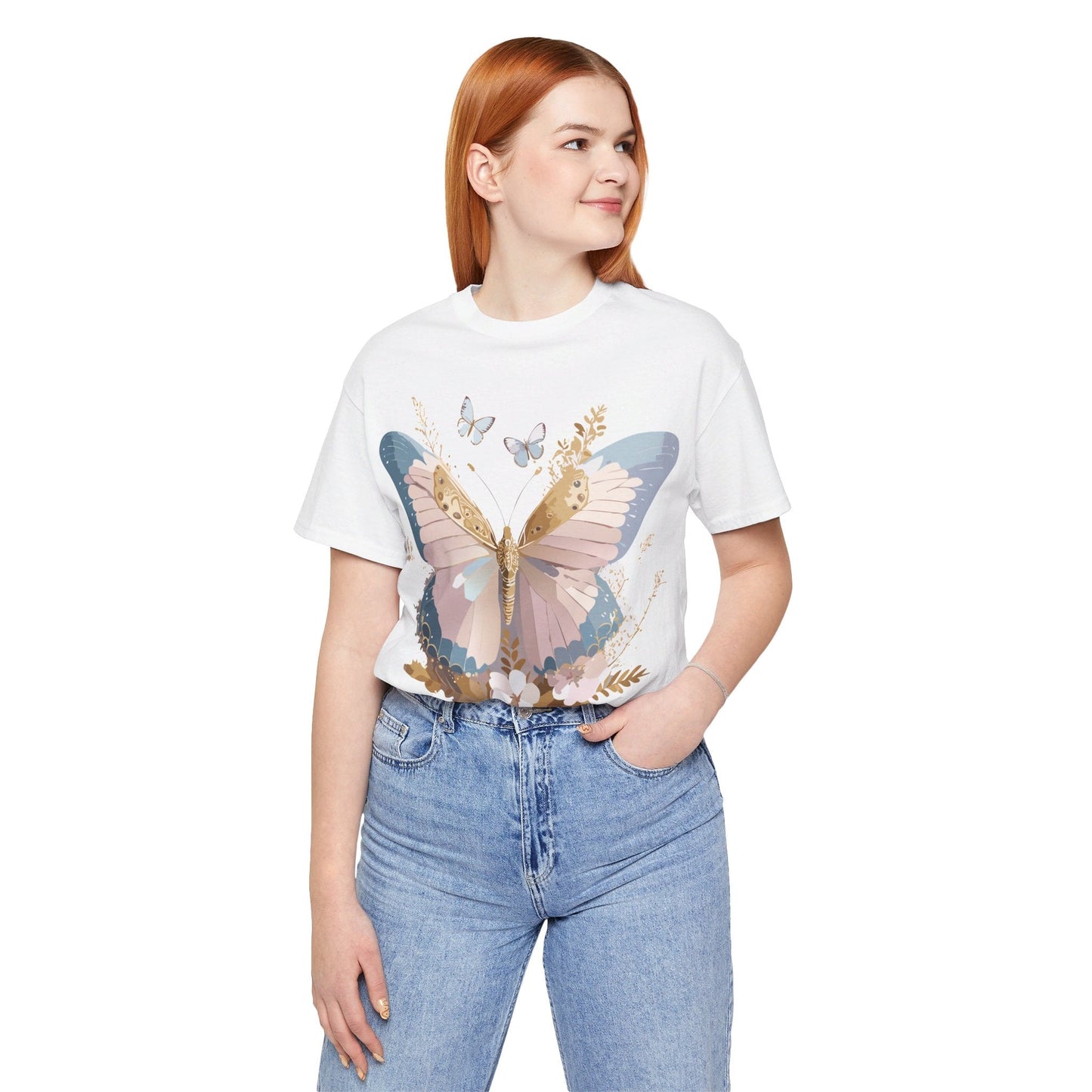 Adelpha Vintage Inspired Butterfly Graphic Tee Unisex Short Sleeve