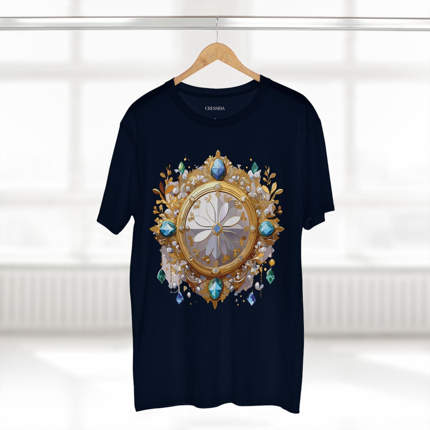 Medallion Graphic T-Shirt Unisex 100 Cotton With Gold Art Design Medal Tee 13