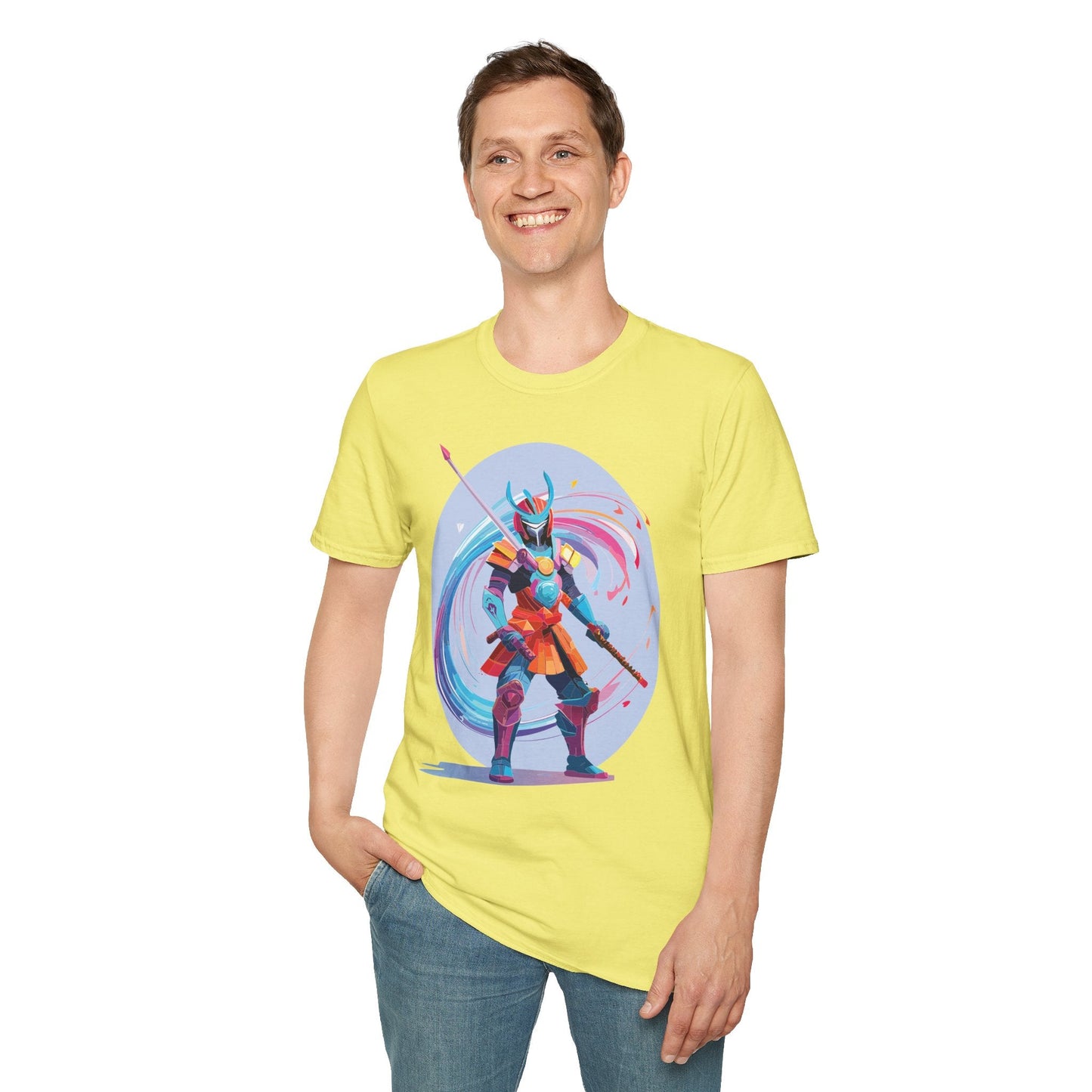 Samurai Shirt Unisex Gildan Softstyle Tee 100 Percent Ring Spun Cotton Samurai Design