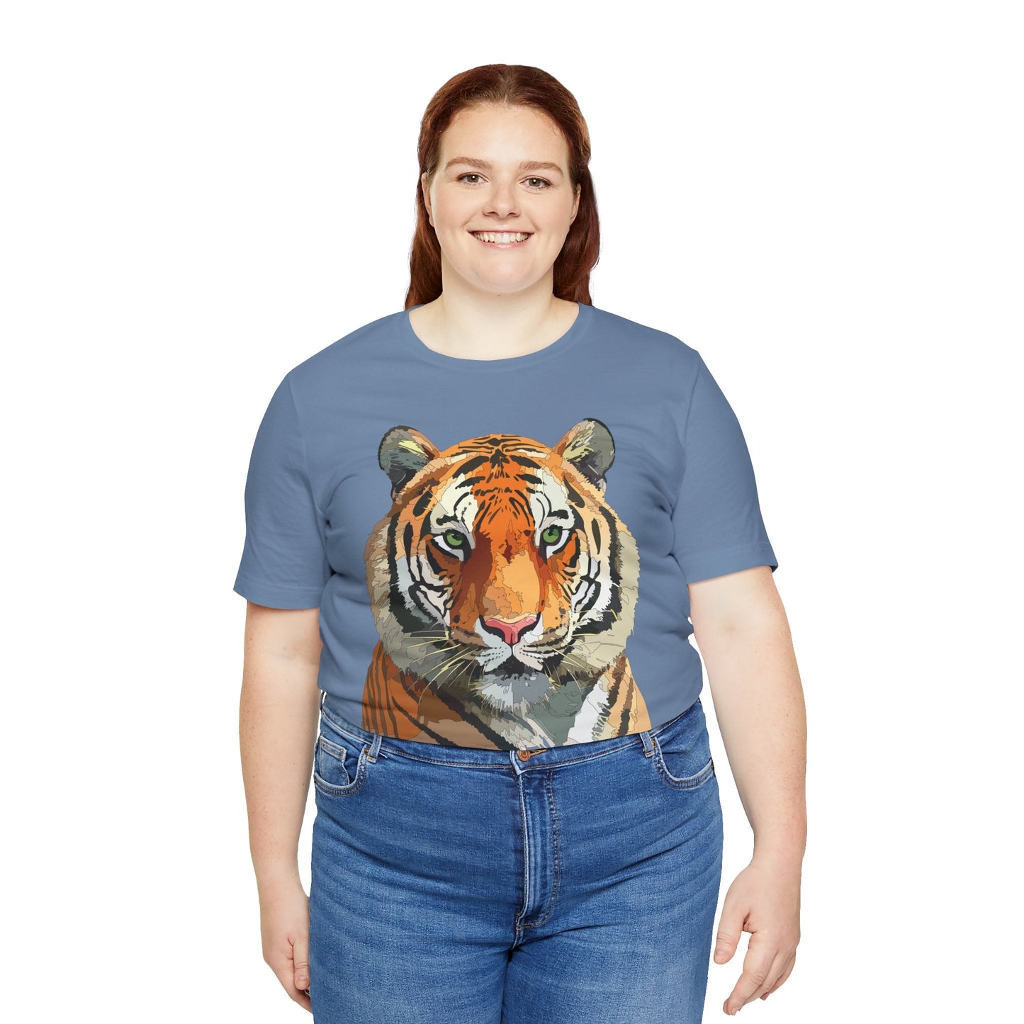 Unisex Animal Graphic Tee Shirt With Wildlife Art Design For Everyday Comfort Gildan 64000
