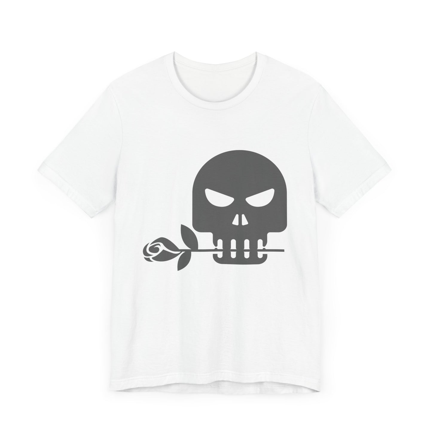 Unisex Cotton Tee Shirt with Skull