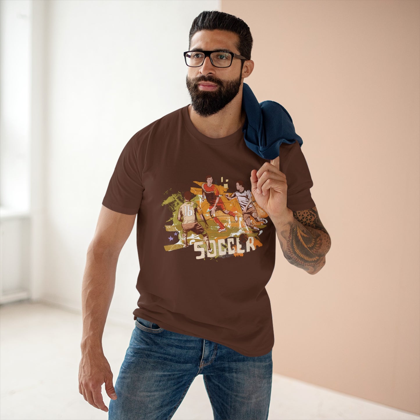 Staple Tee für Herren mit Sport-Print