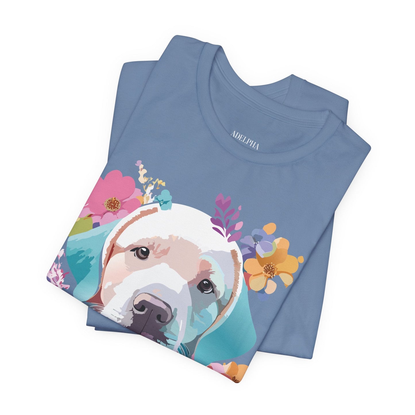 Dog Graphic Tee Unisex Vintage Inspired Art Design Adelpha Short Sleeve Jersey Shirt