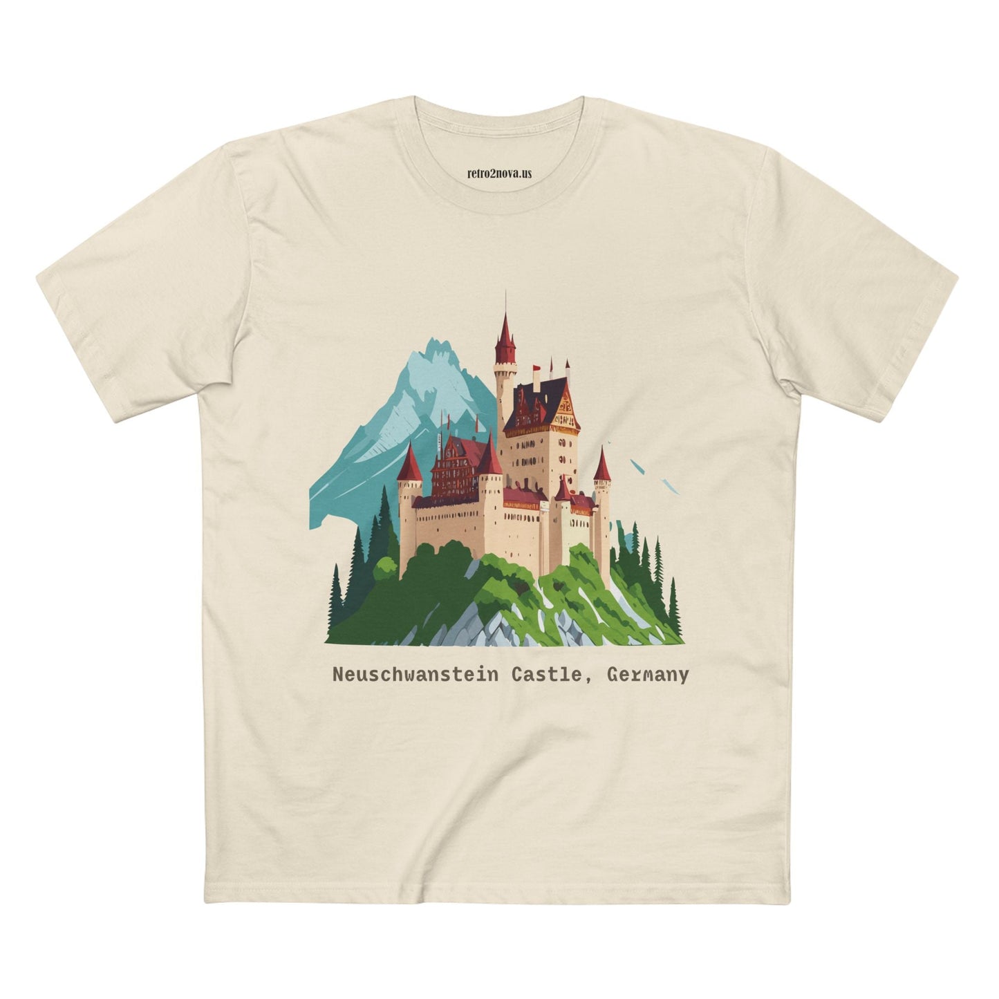 Travel Shirt Germany TT-14 Unisex Premium Cotton Tee With Original Art Design For Tourists