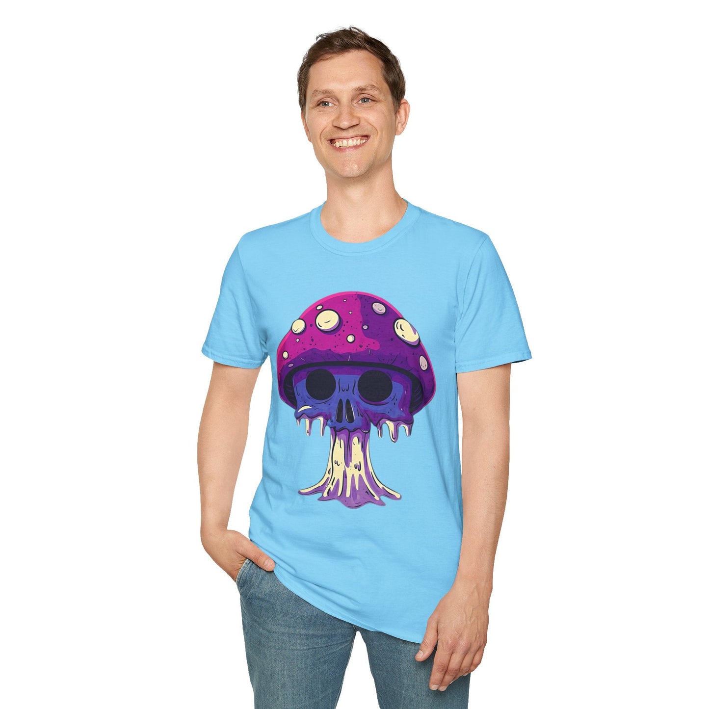 Mashroom Tee Shirt Unisex Funny Mashroom Graphic Softstyle Tee Gildan 64000 Quality Cotton