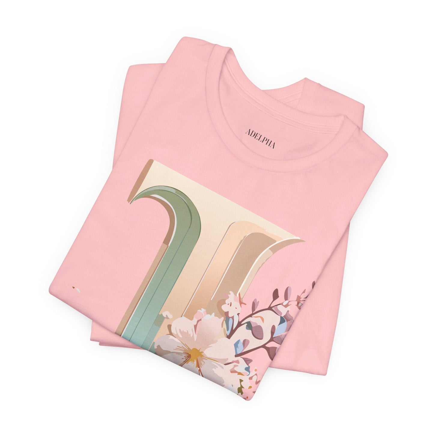 Adelpha Letter J Graphic Tee Unisex Jersey Short Sleeve Vintage Inspired Art Design Shirt