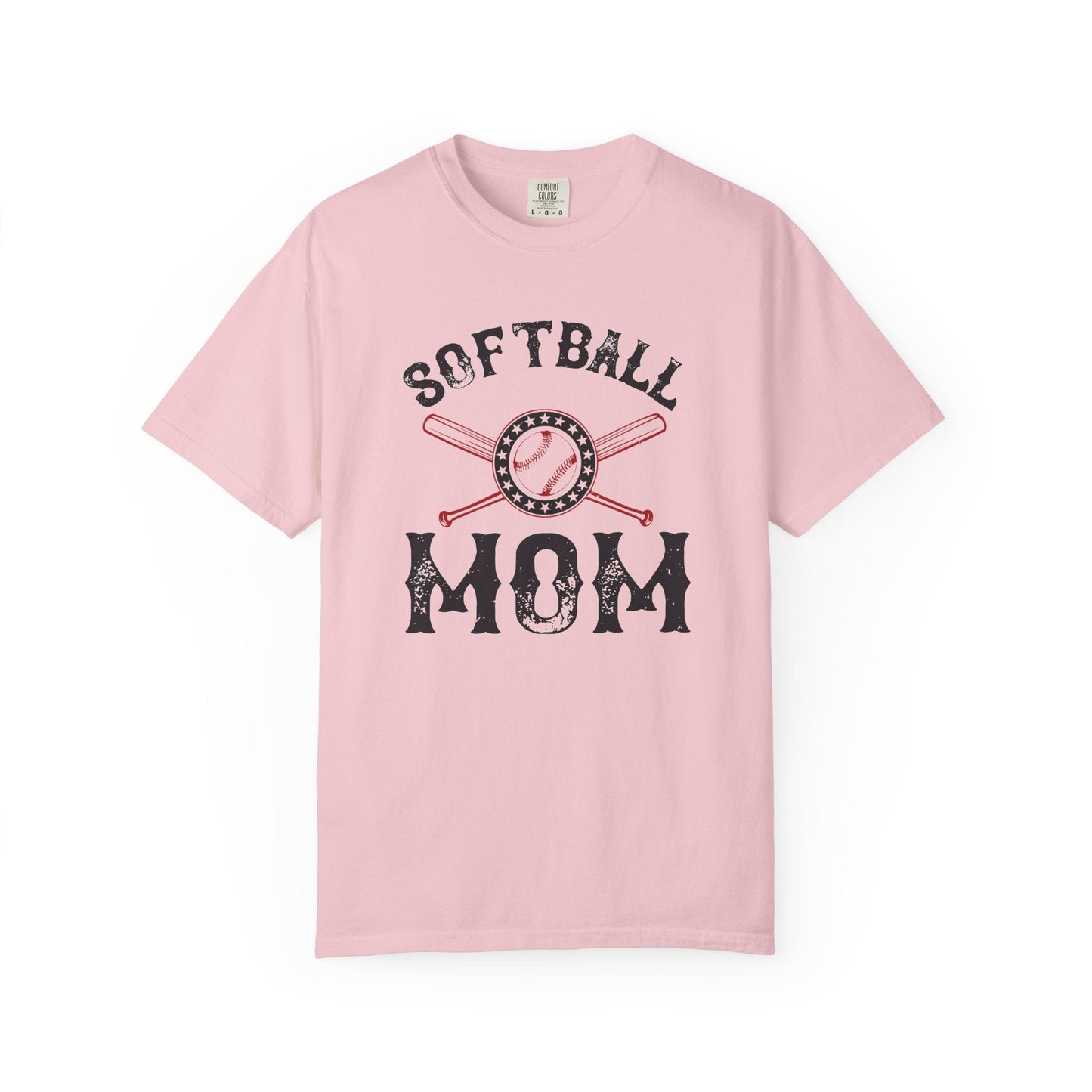 Softball Mom T-shirt Mother Day Mama Tee Unisex Comfort Colors Garment-Dyed Cotton h92