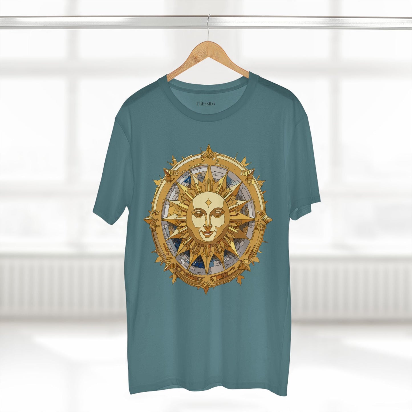 Gold Sun Graphic Unisex 100 Cotton T-Shirt with Golden Art Design 20