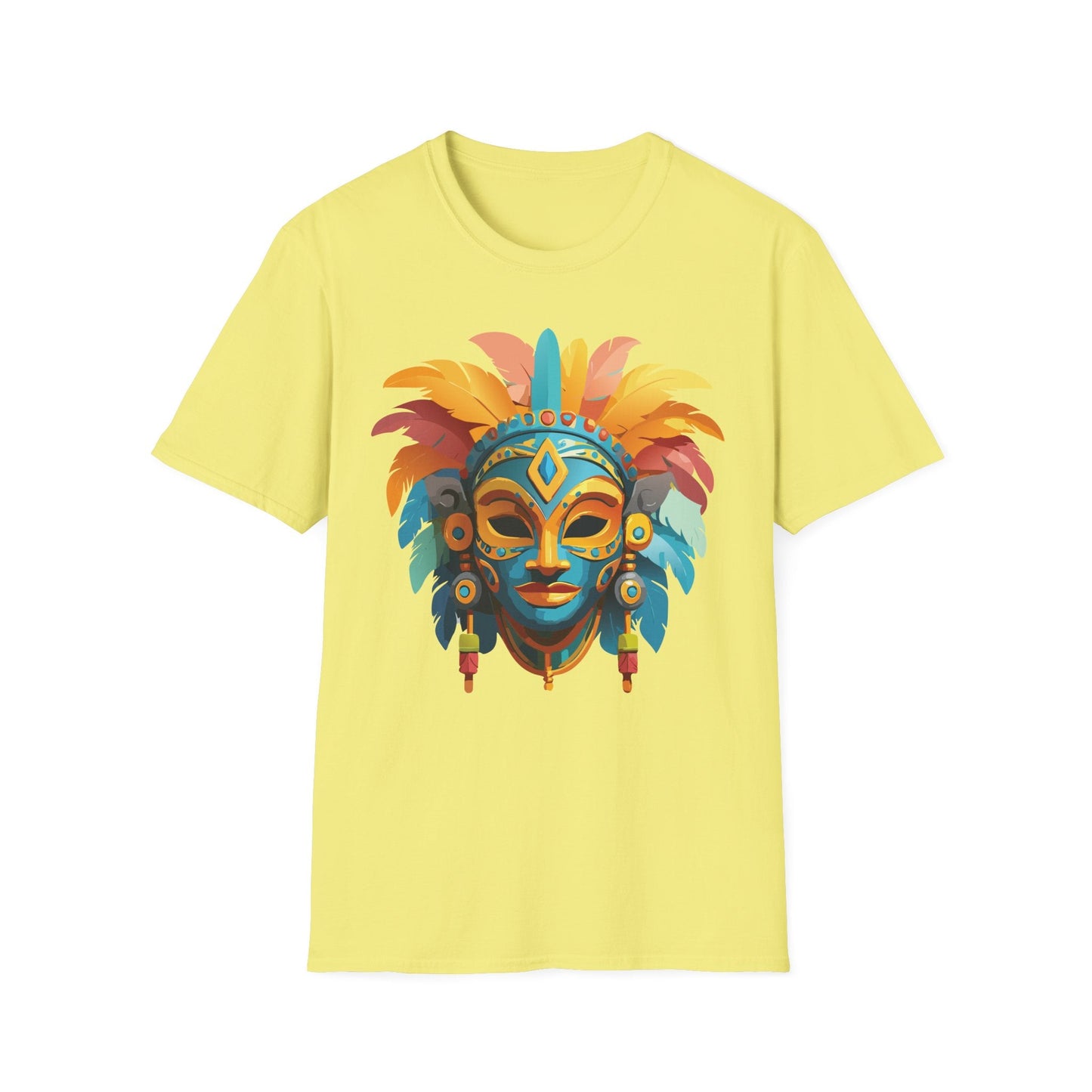 Mask Tee Shirt Unisex Graphic Design Short Sleeve Tee Gildan Softstyle 64000 Ring Spun Cotton