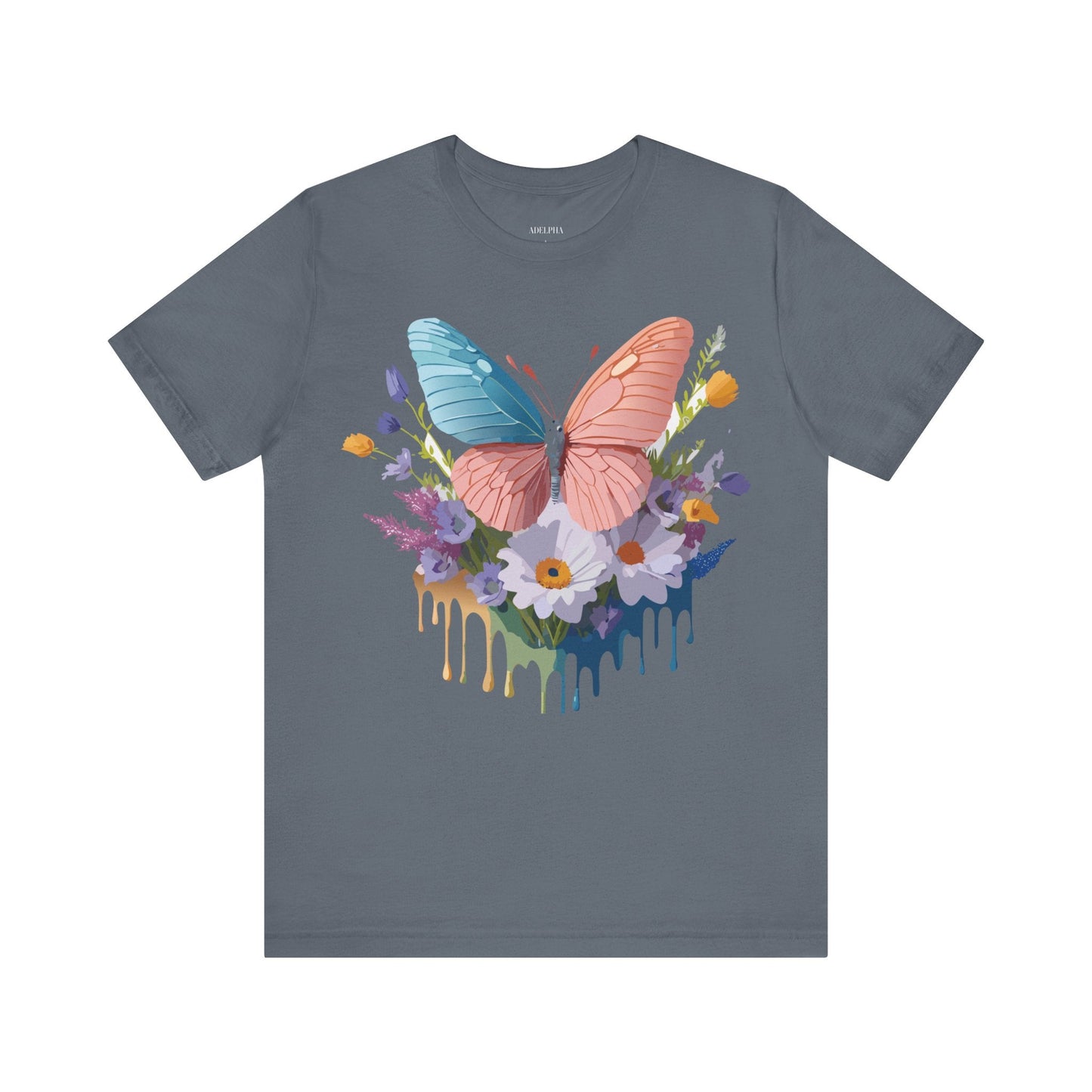 Butterfly Graphic Tee Unisex Adelpha Art Vintage Inspired Short Sleeve Shirt