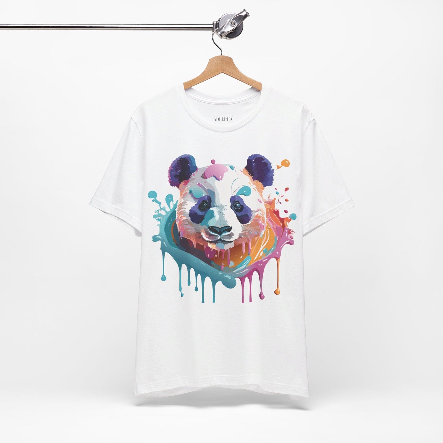Panda Graphic Tee Unisex Vintage Inspired Art Design By Adelpha Premium Jersey Short Sleeve