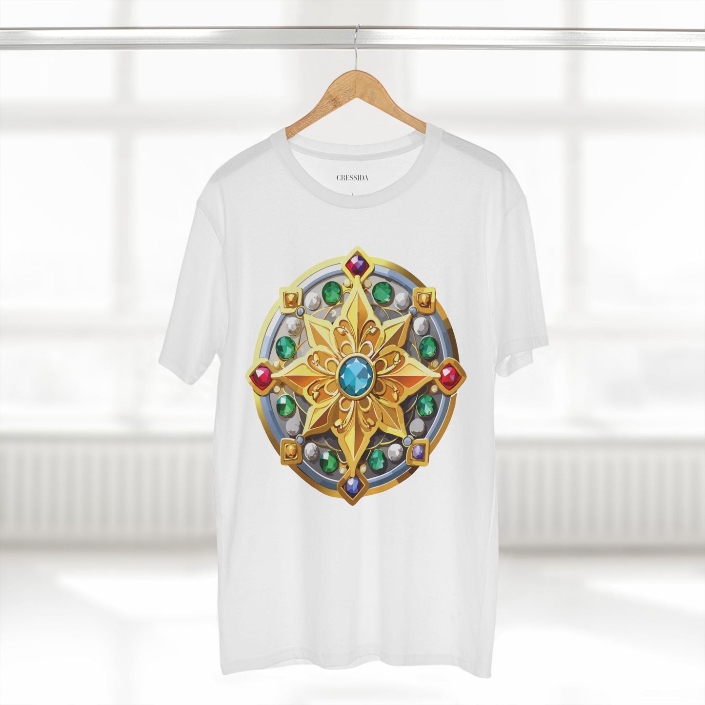 Medallion Graphic T-Shirt Unisex 100 Cotton With Gold Art Design Medal Tee 1