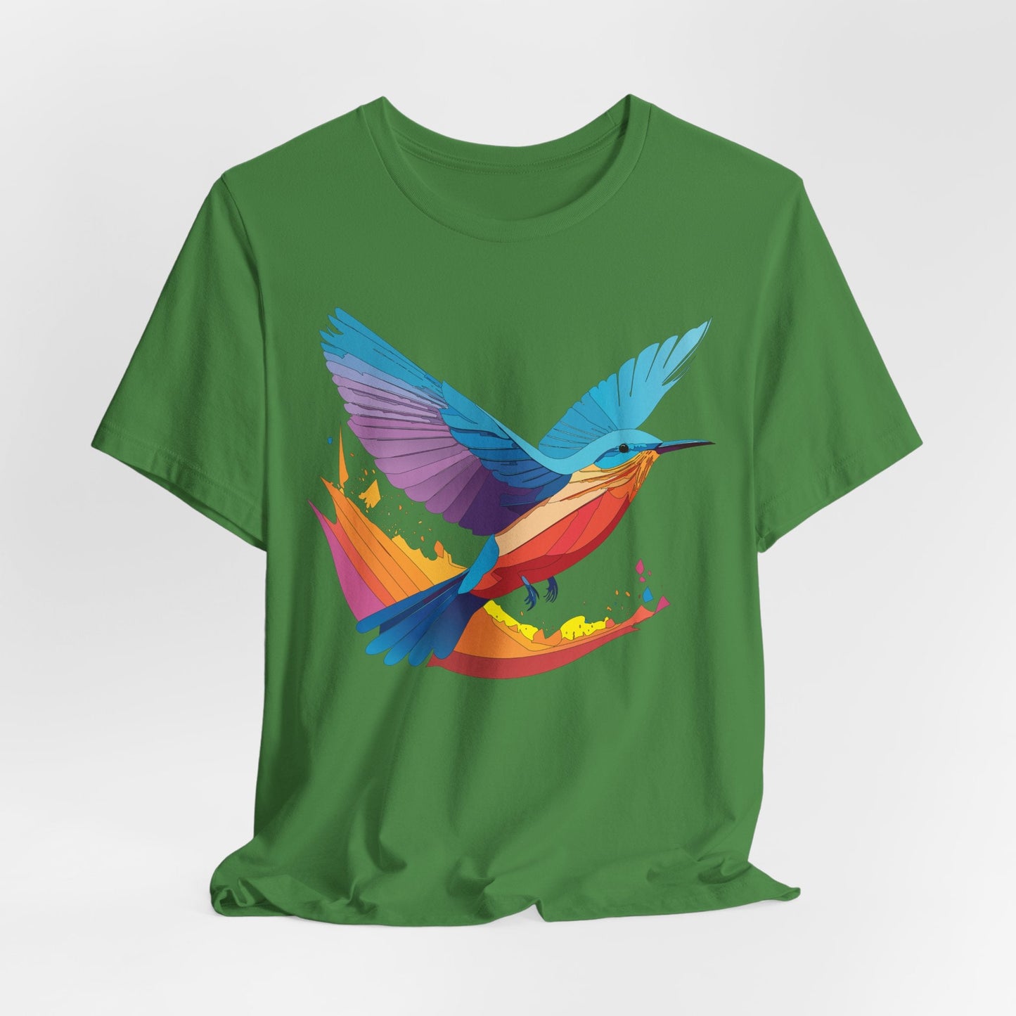 Unisex Animal Shirt Art Design Tee With Wild Animals Print Soft Comfortable Short Sleeve Tee