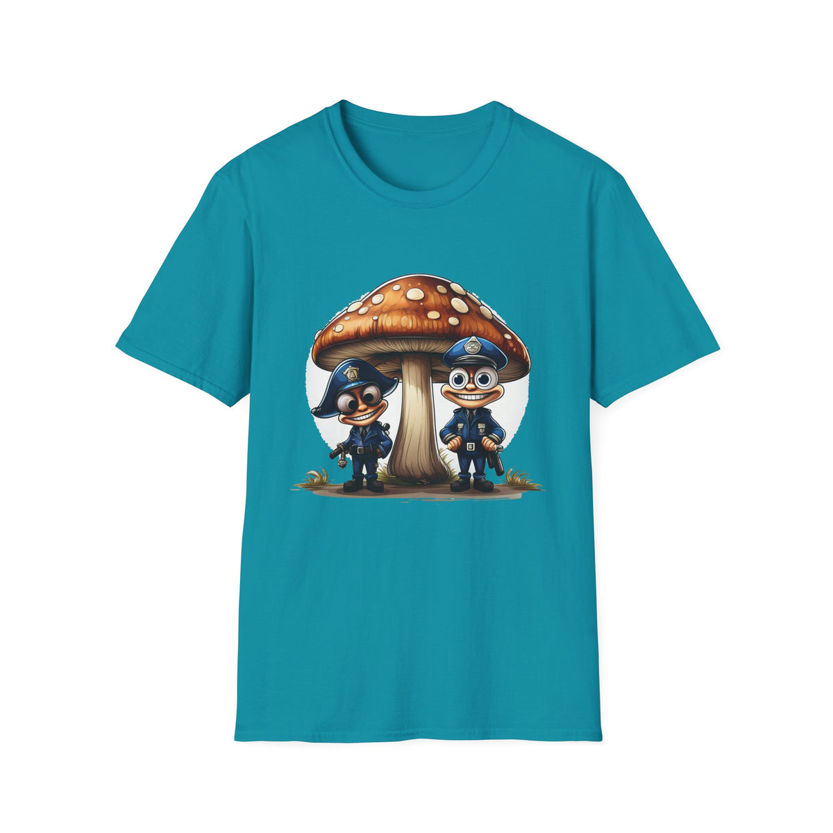 Funny Mashroom Cartoon  Graphic Tee Gildan Unisex 100 Cotton Tee Shirt c16