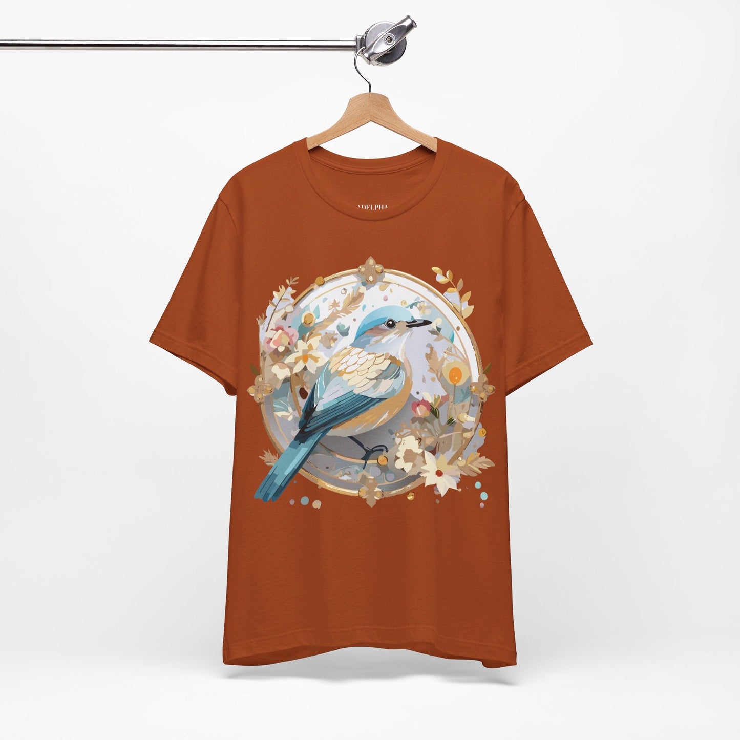 Adelpha Medallion Graphic Tee Unisex Jersey Short Sleeve Vintage Art Design Shirt