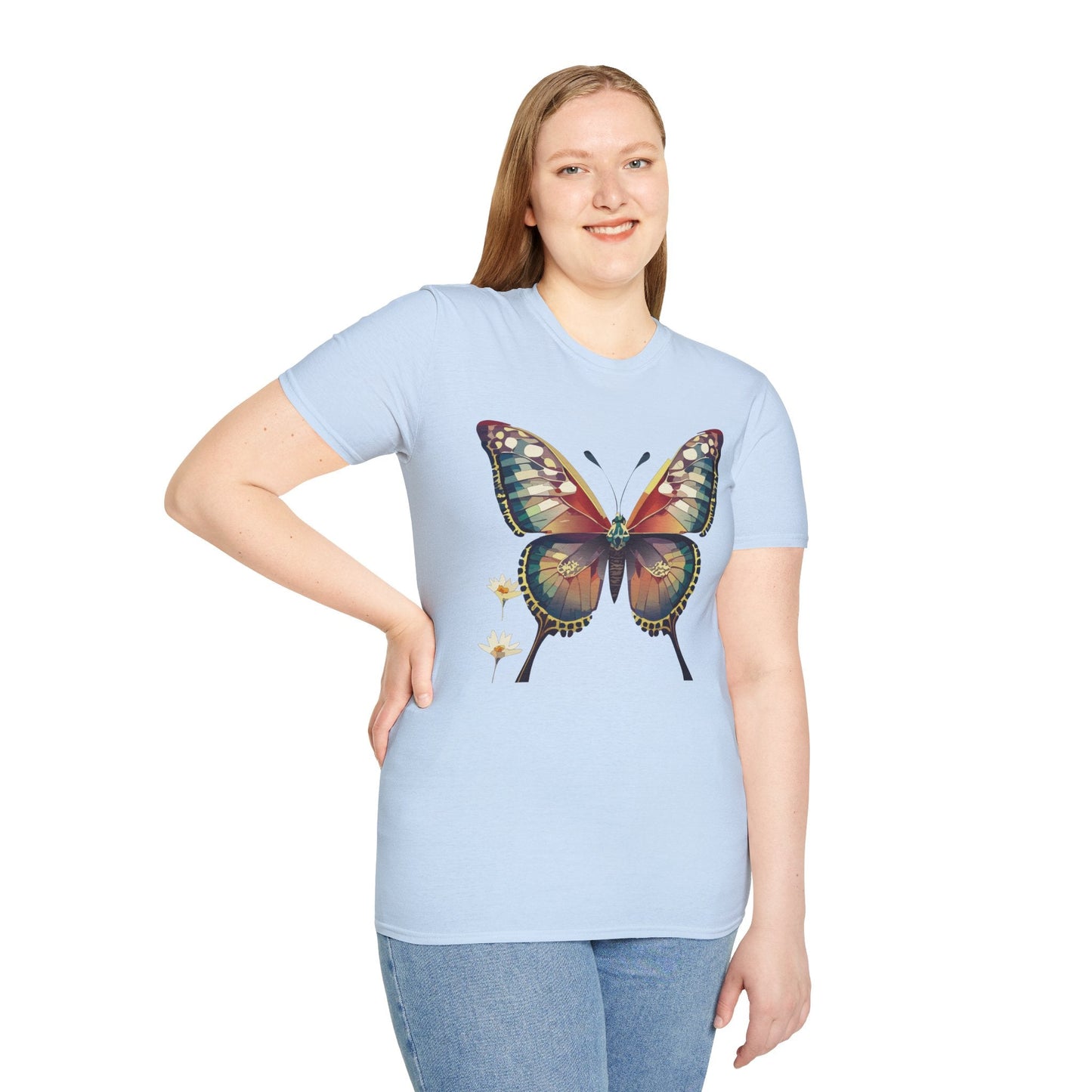 Unisex Butterfly Monarch Shirt Softstyle Tee Gildan 64000 Short Sleeve For Everyday Comfort