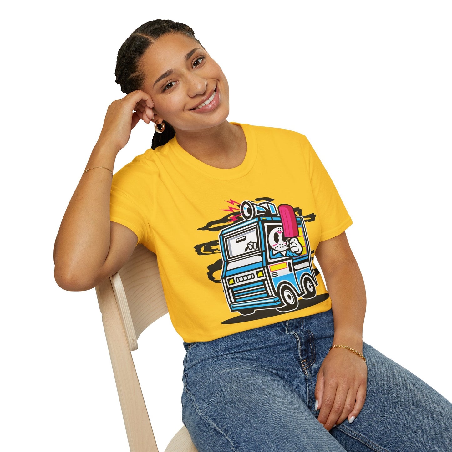 Cartoon T Shirt Animation Tee Funny Unisex Softstyle Gildan 64000 100 Percent Ring Spun Cotton