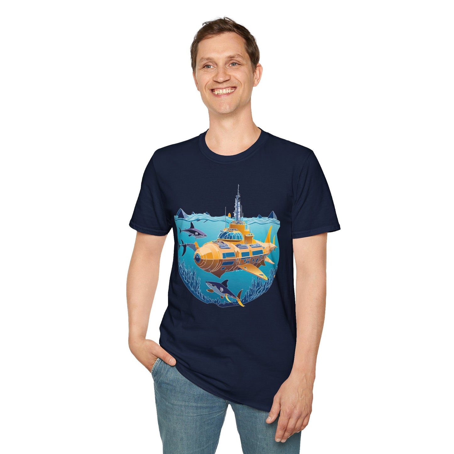 Ocean Graphic Unisex Softstyle Cotton Tee 13