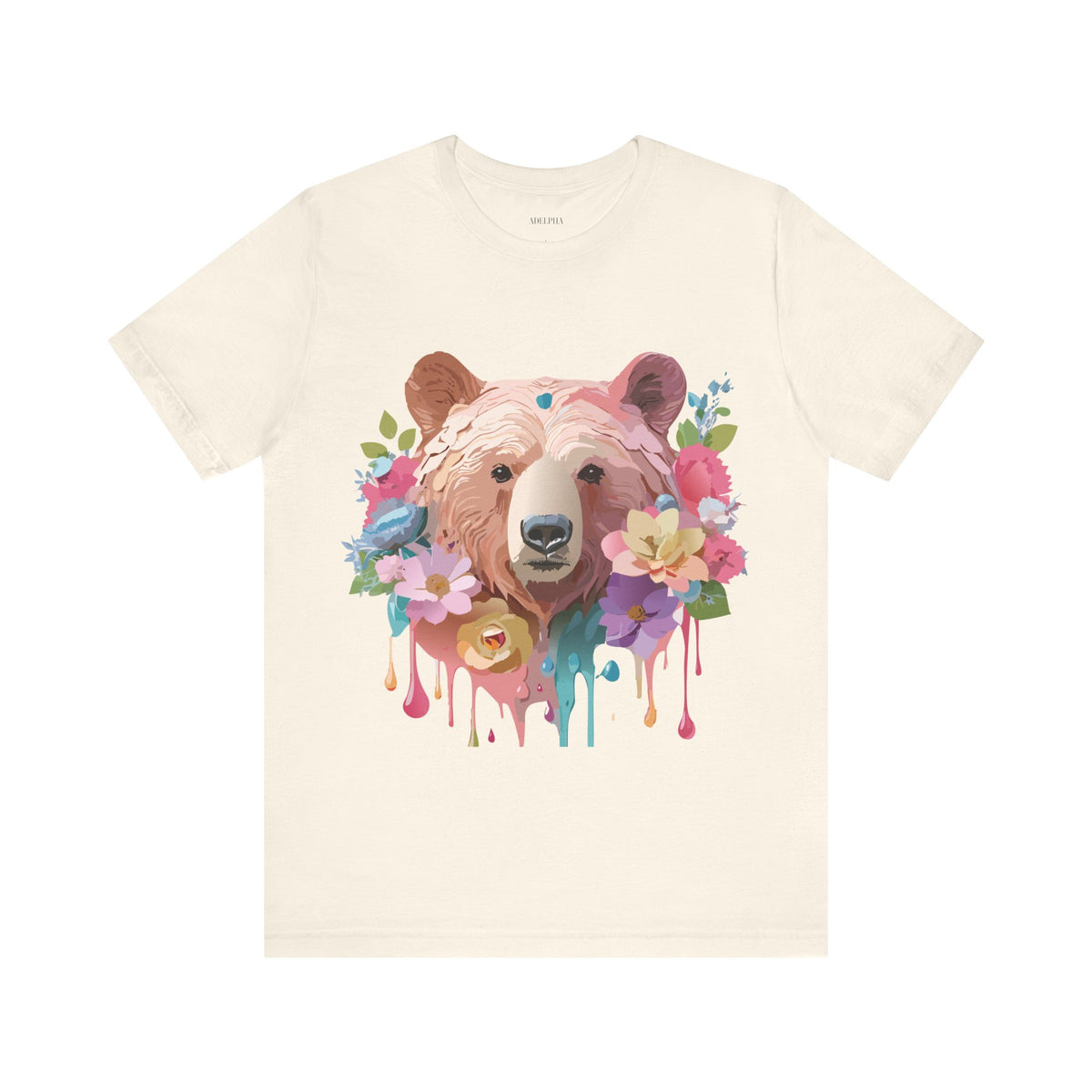 Bear Graphic Design Tee Bella+Canvas Unisex 100 Cotton Tee Shirt a112
