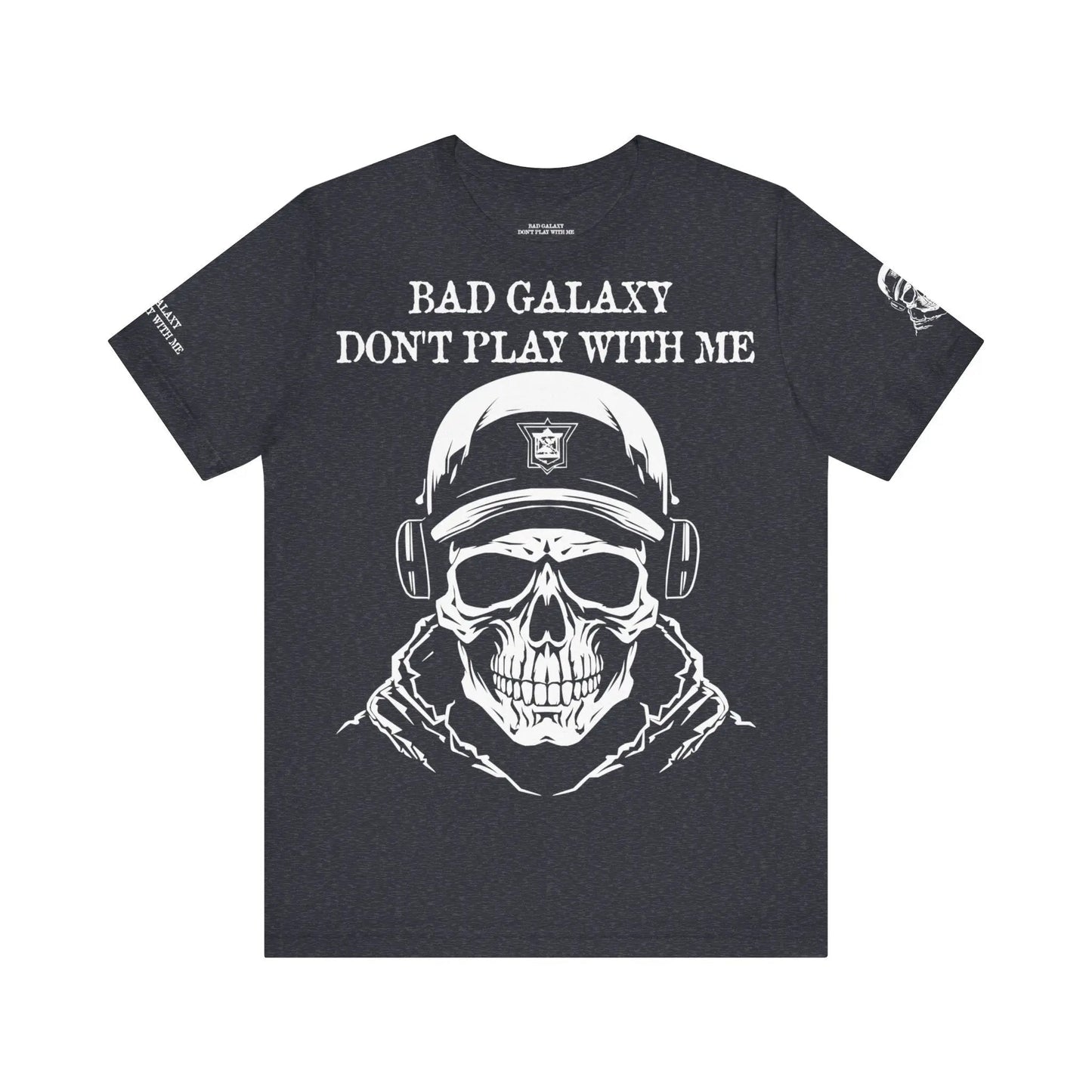 Bad Galaxy Skull T Shirt Made To Order 100 Percent Cotton Eco Friendly Inks USA Designed