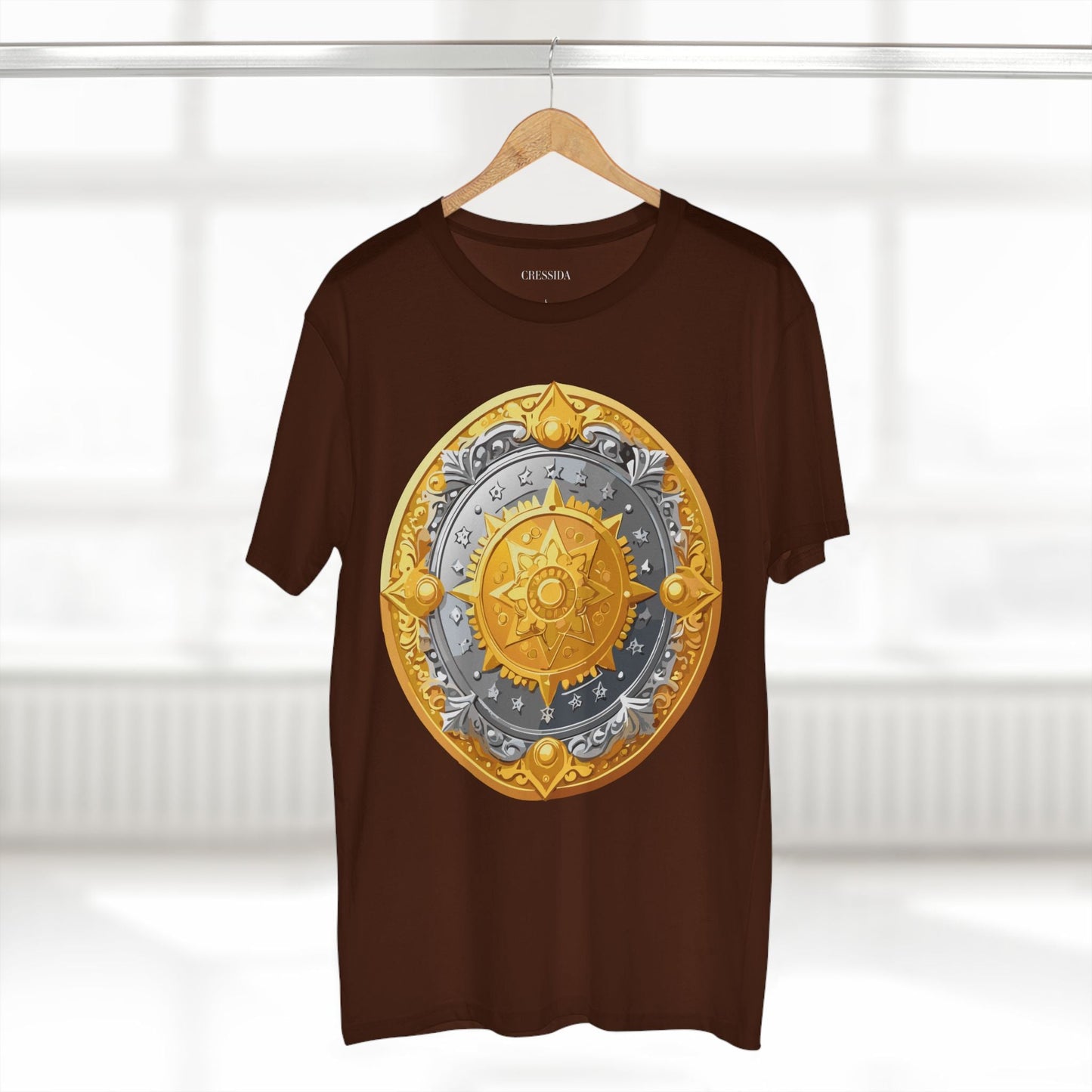 Antique Gold Coin Graphic Design T-Shirt Unisex 100 Cotton With Golden Print Artwork Tee 23