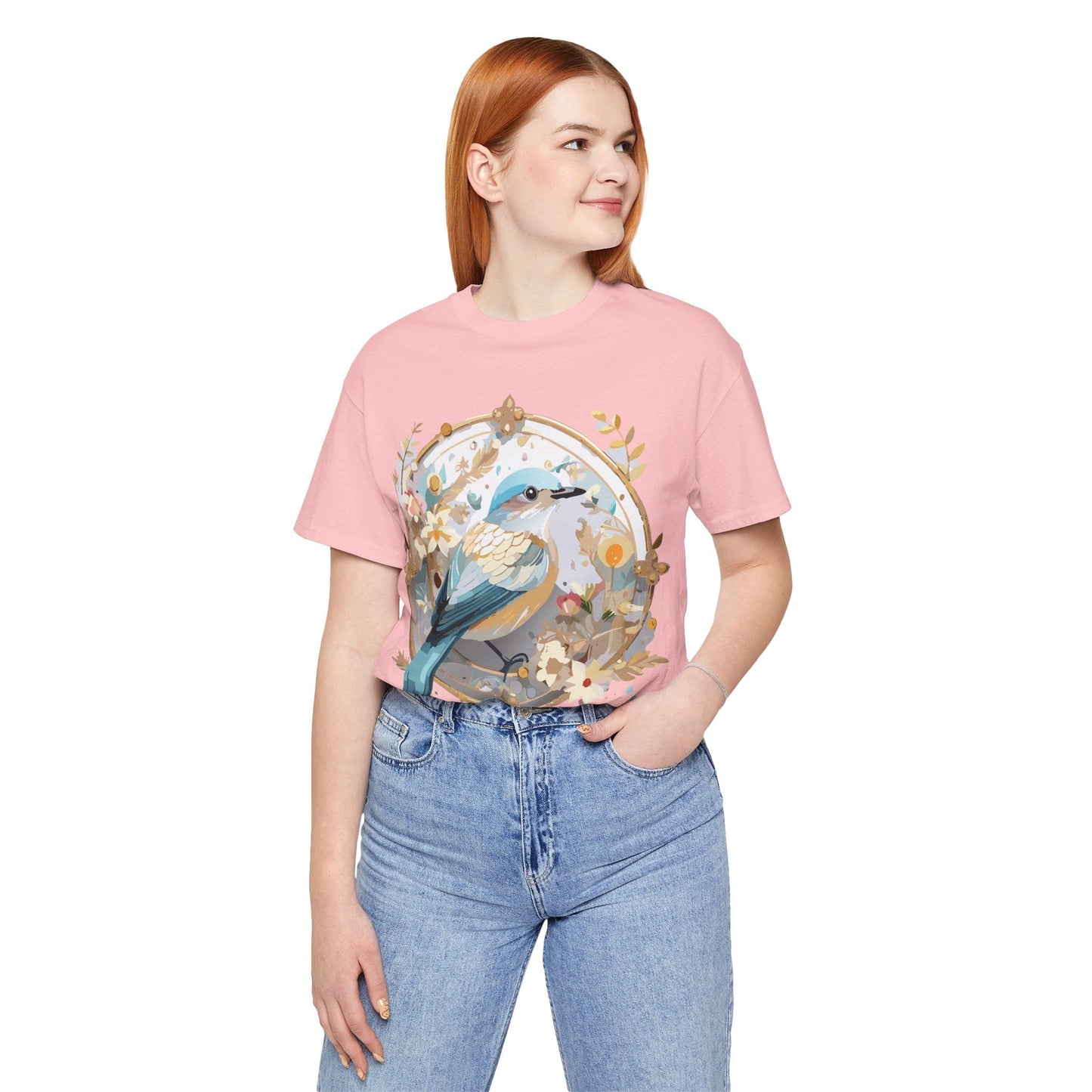 Adelpha Medallion Graphic T Shirt Unisex Short Sleeve Vintage Inspired Art Design