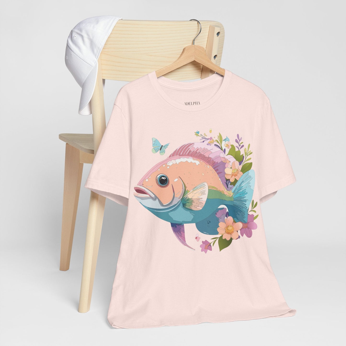 Adelpha Vintage Inspired Graphic Tee Unisex Jersey Short Sleeve Art Design Shirt