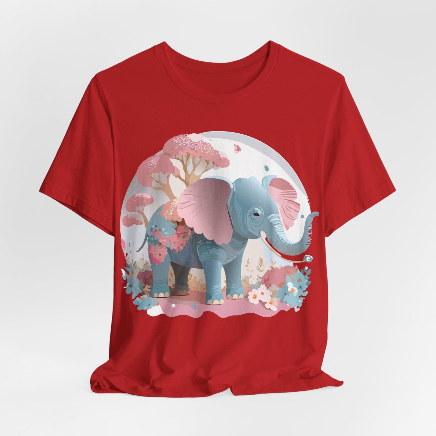 Adelpha Graphic Tee Unisex Vintage Inspired Artwork Elephant Short Sleeve Shirt Premium