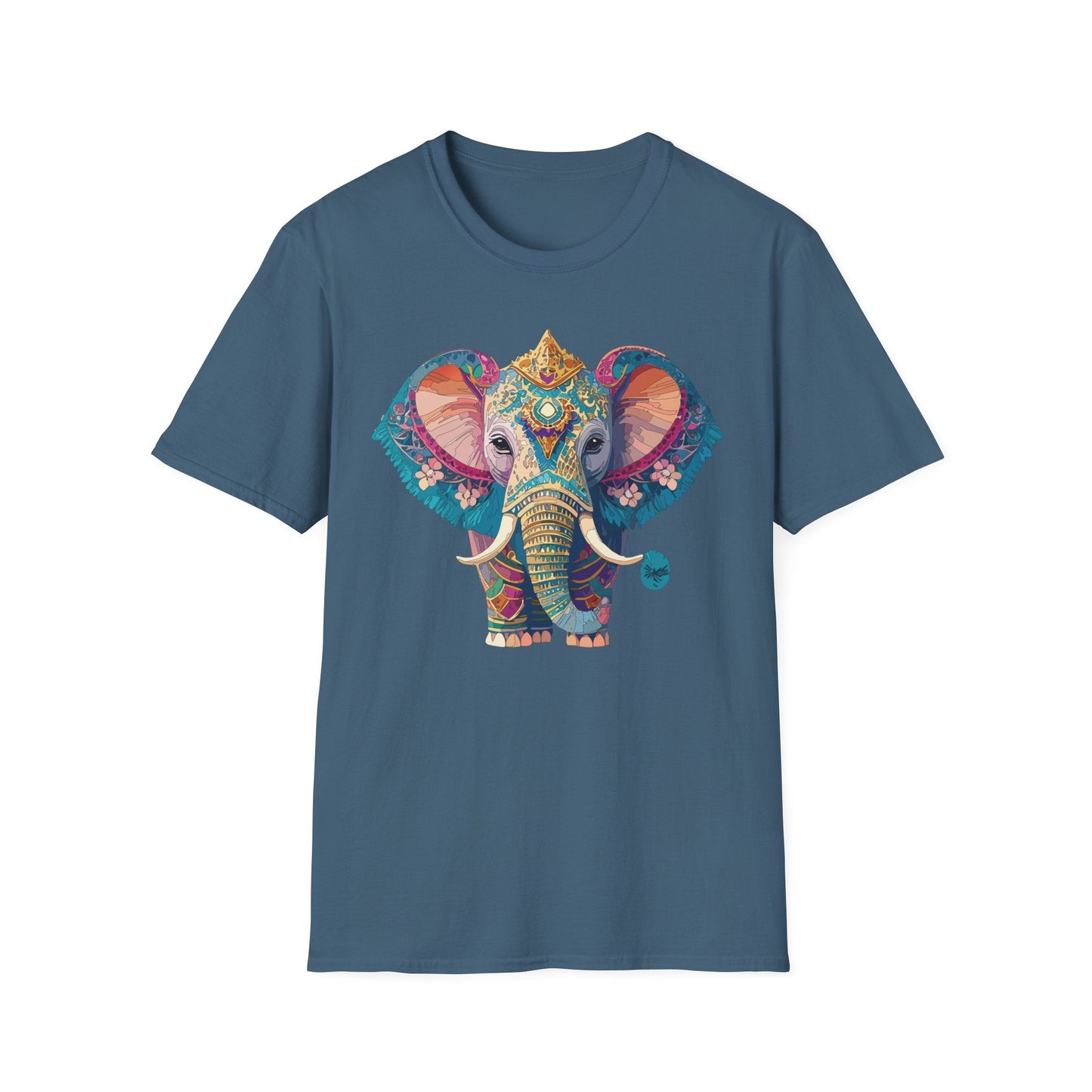 Elephant Shirt Unisex Animal Tee Softstyle 100 Percent Ring Spun Cotton Gildan 64000