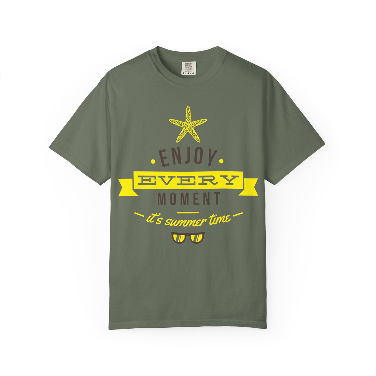 Comfort Colors 1717 Unisex Garment Dyed T Shirt Relaxed Fit Heavyweight 100 Percent Ring Spun Cotton